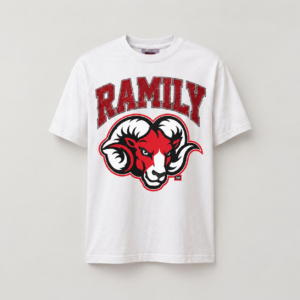 Ramily Distressed Heritage Embroidered Graphic Tee