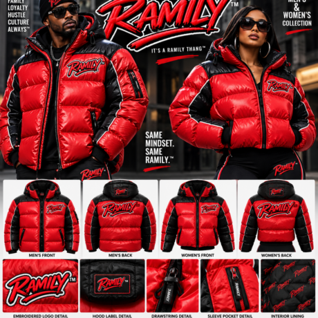 Ramily Embroidered Bubble Puffer Jacket