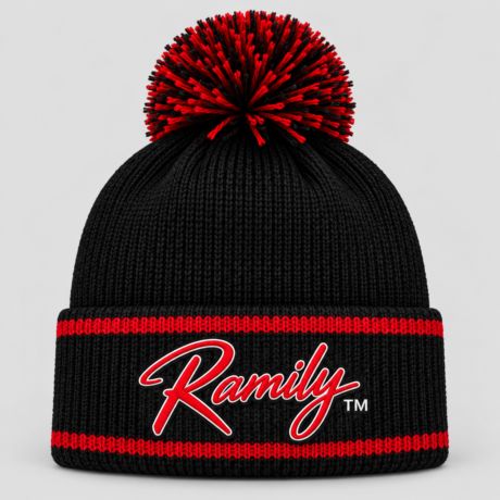 Ramily Embroidered Script Beanie