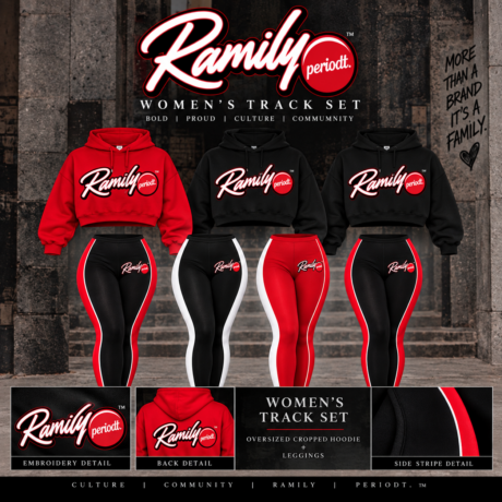 Ramily Women's Embroidered Track Set